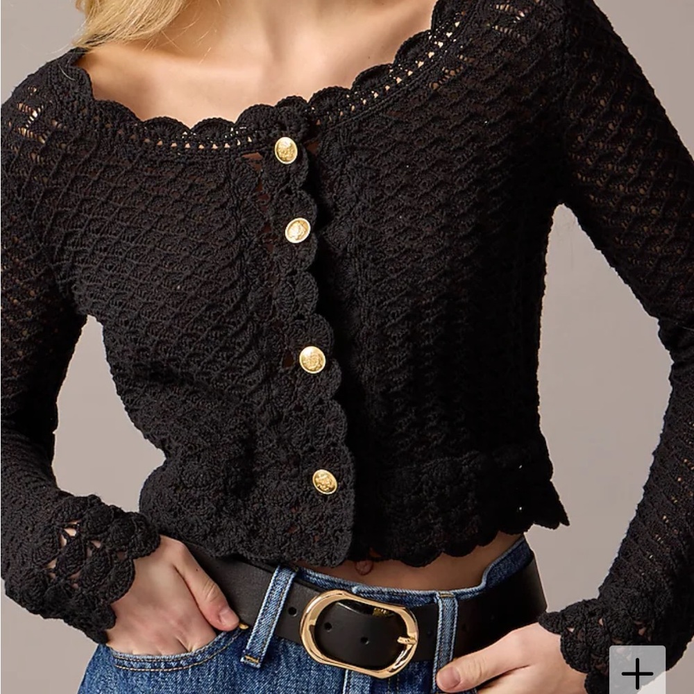 J Crew NWT crochet cardigan